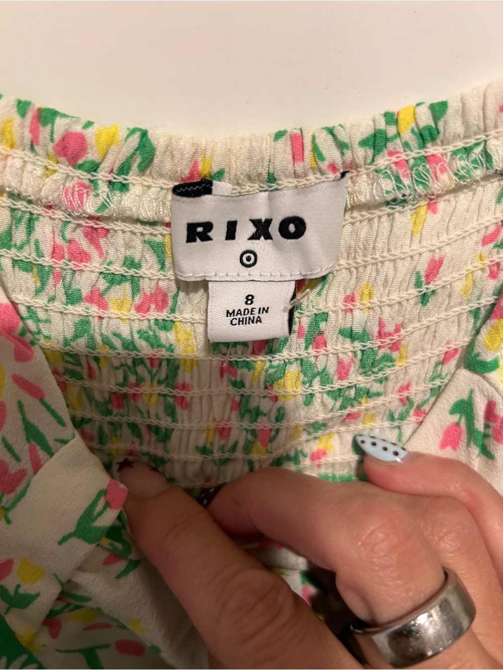 Rixo X Target Daisy Long Sleeve Swing Dress 8 - Picture 5 of 5